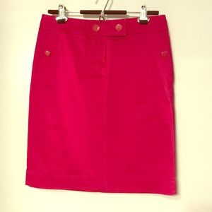 Pink pencil skirt from J. Crew